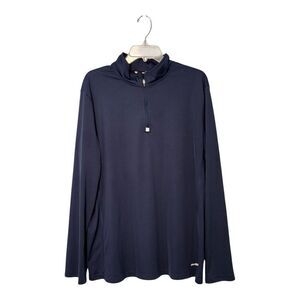 Tek Gear Mens Navy Blue 1/4 zip Jacket size X Large